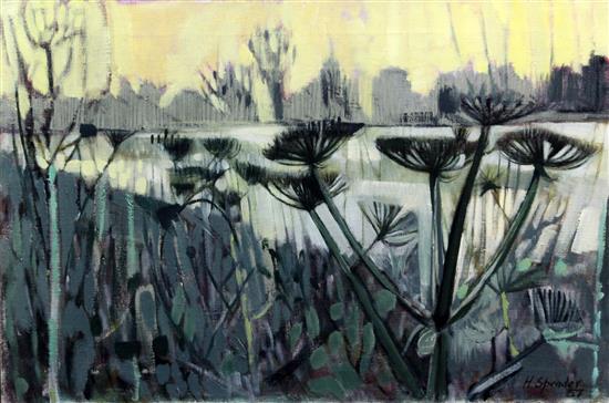 § Humphrey Spender (1910-2005) Winter River, 20 x 30in. Exhibited Leicester Galleries, October 1958, Winter River (No.7)